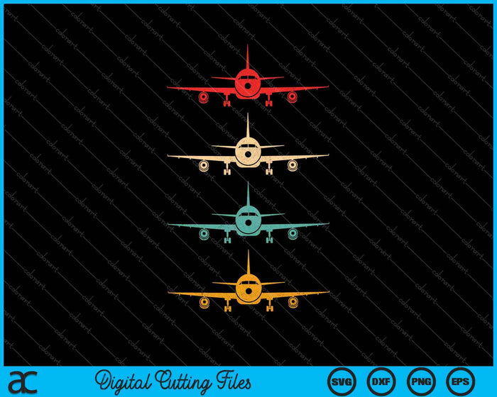 Aviation Airplane Flying Airline Funny Vintage Pilot SVG PNG Cutting Printable Files