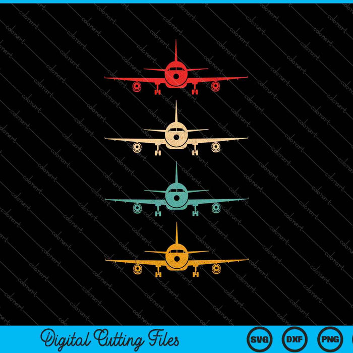 Aviation Airplane Flying Airline Funny Vintage Pilot SVG PNG Cutting Printable Files