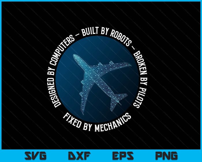 Aviation Mechanic Aircraft Engineer Technician SVG PNG Digital Printable Files