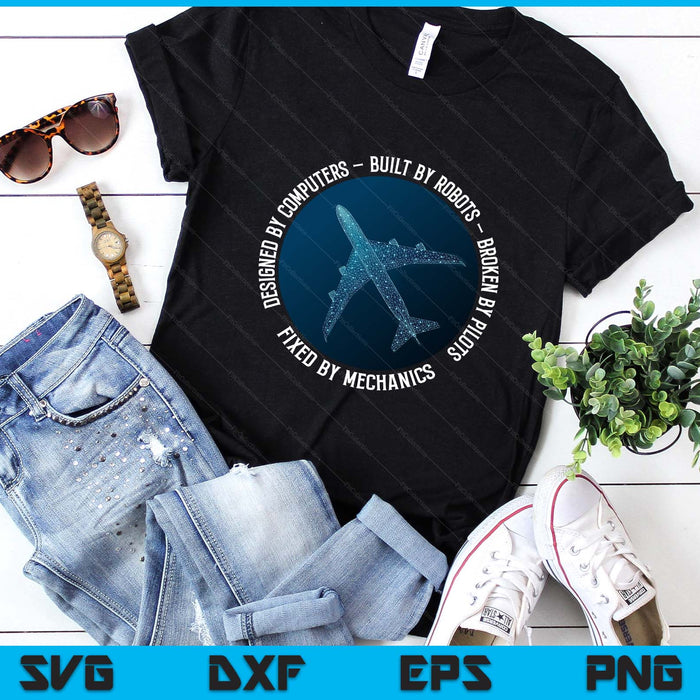 Aviation Mechanic Aircraft Engineer Technician SVG PNG Digital Printable Files