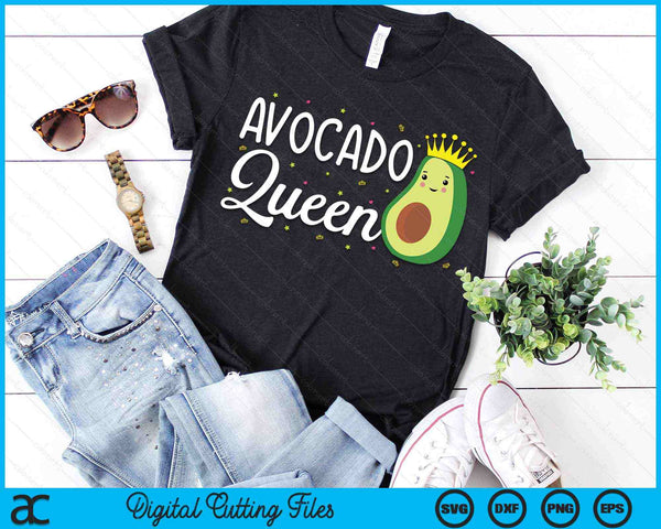 Avocado koningin grappige avocado minnaar SVG PNG digitale afdrukbare bestanden