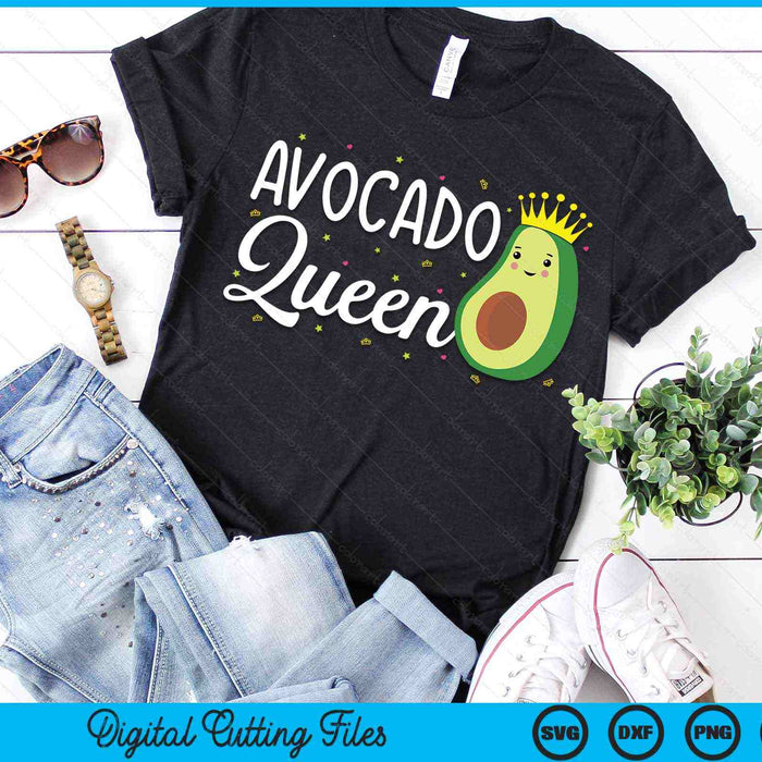 Avocado Queen Funny Avocado Lover SVG PNG Digital Printable Files