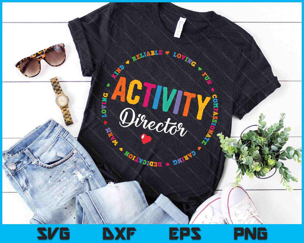 Activity Director Rock Activity Professionals Week SVG PNG Cutting Printable Files - on a t-shirt