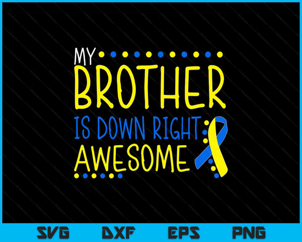 Awesome down syndrome awareness SVG cut file