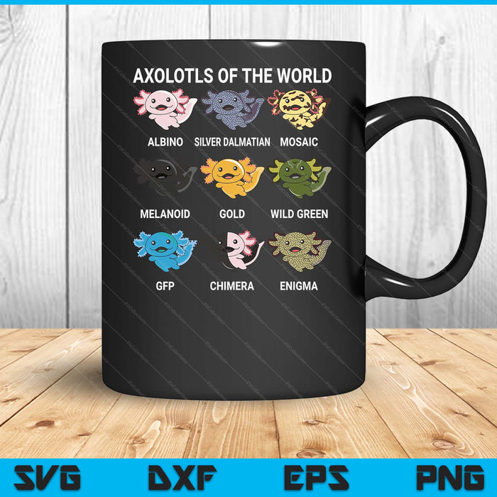 Axolotl-Shirt Axolotl Of World Kids SVG PNG Digital Cutting Files