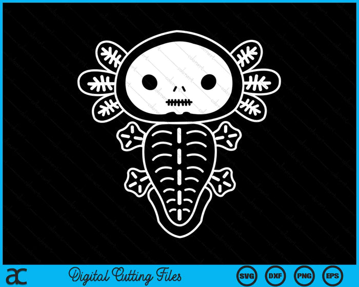 Axolotl Skeleton SVG PNG Digital Cutting Files