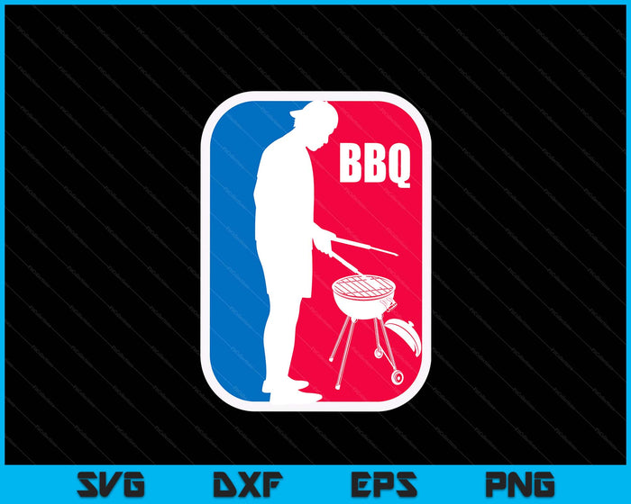 BBQ League Men's Funny Barbecue Cookout Grill SVG PNG Digital Printable Files