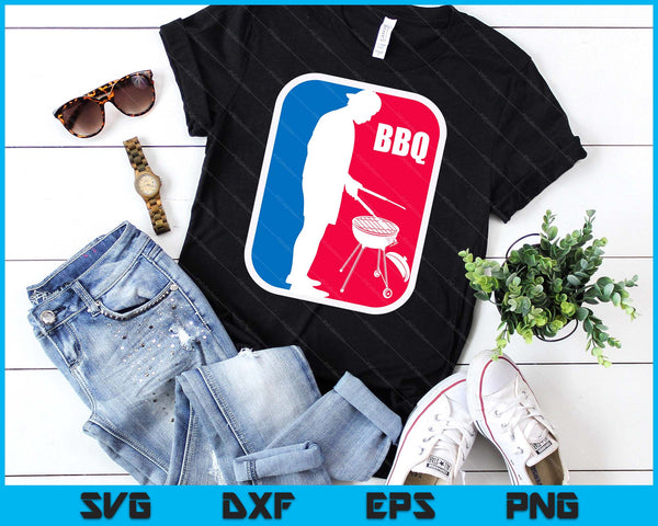BBQ League Men's Funny Barbecue Cookout Grill SVG PNG Digital Printable Files