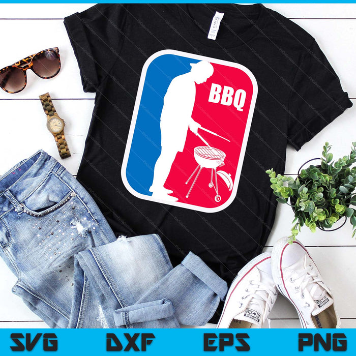 BBQ League Men's Funny Barbecue Cookout Grill SVG PNG Digital Printable Files