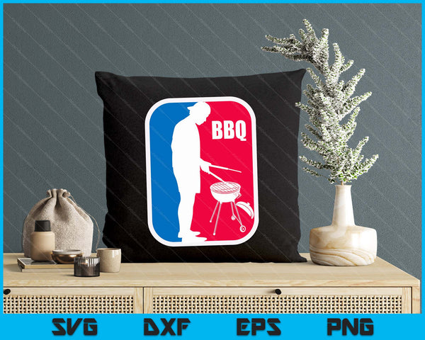 BBQ League Men's Funny Barbecue Cookout Grill SVG PNG Digital Printable Files