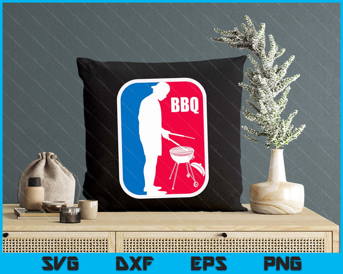 BBQ League Men's Funny Barbecue Cookout Grill SVG PNG Digital Printable Files