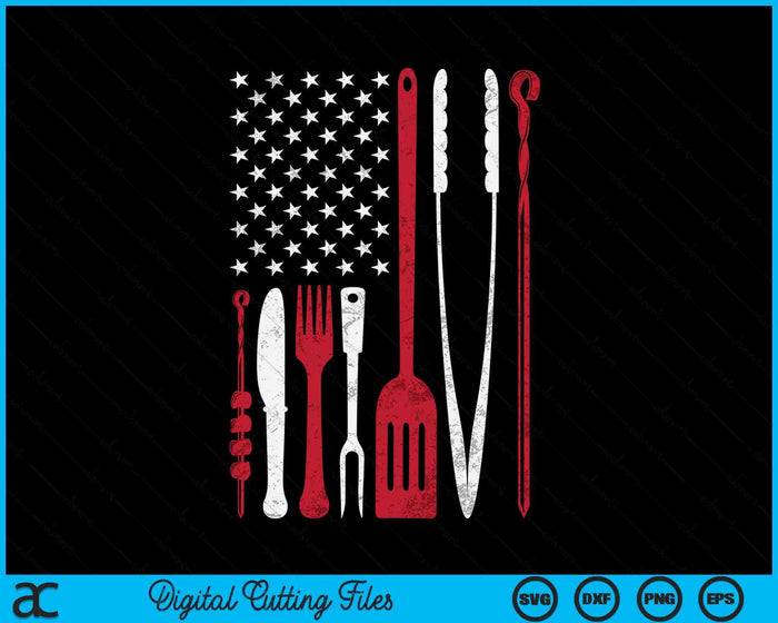 BBQ Smoker Barbecue Chef Smoking Tools Grilling Pit Master SVG PNG Digital Cutting Files