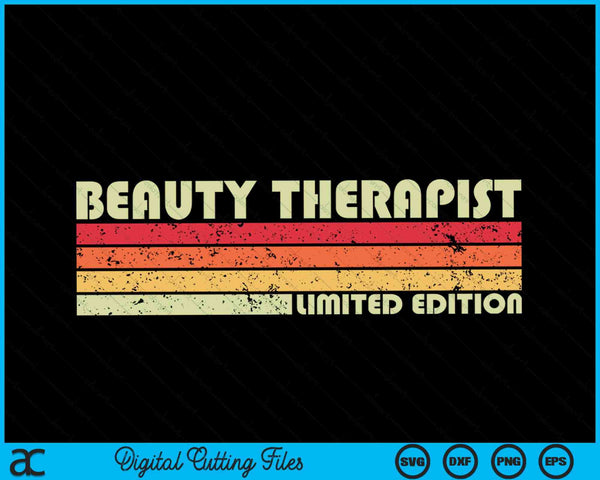 BEAUTY THERAPIST job title profession birthday worker SVG cut file