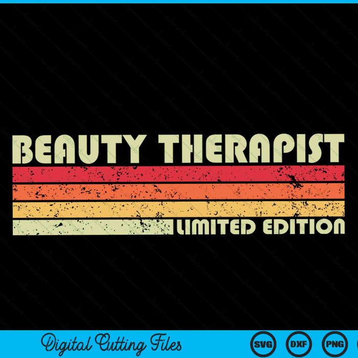 BEAUTY THERAPIST job title profession birthday worker SVG cut file