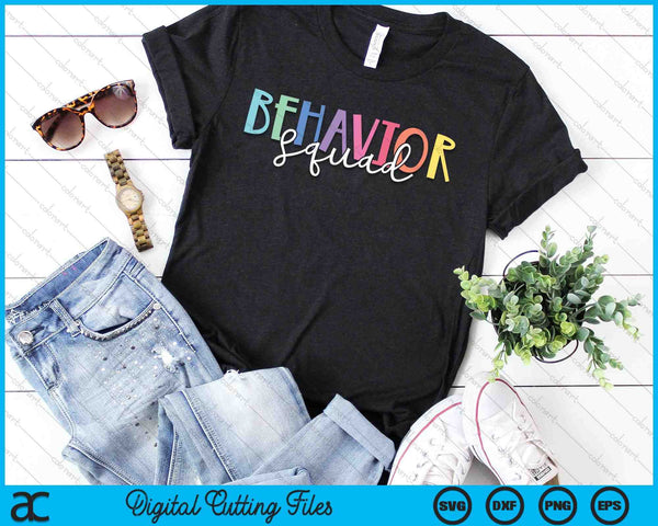 BEHAVIOR SQUAD ABA Terapia Comportamiento SVG PNG Archivos de corte digital