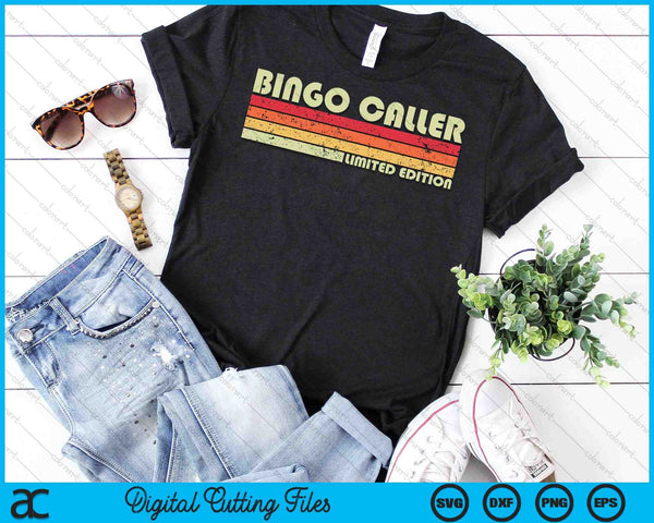 Bingo Caller Divertido Título de Trabajo Profesión Cumpleaños Trabajador SVG PNG Archivos de Corte Digital - on a t-shirt