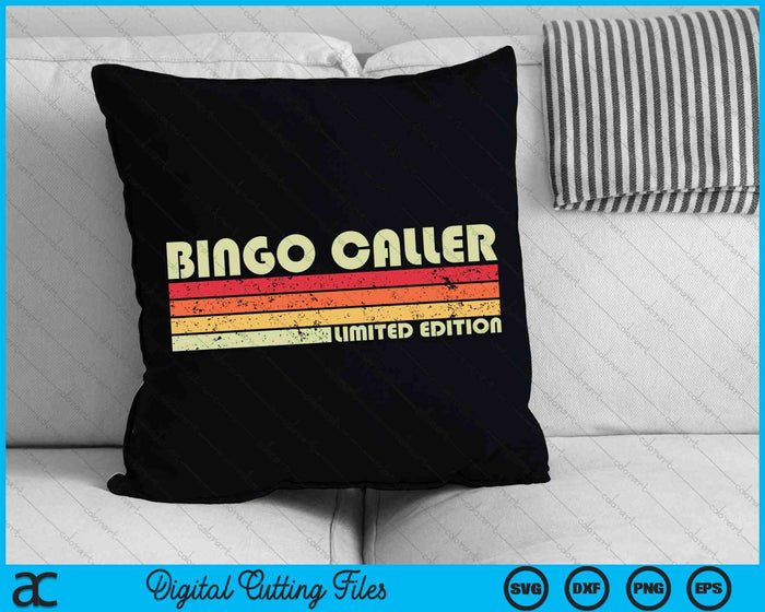 Bingo Caller Divertido Título de Trabajo Profesión Cumpleaños Trabajador SVG PNG Archivos de Corte Digital