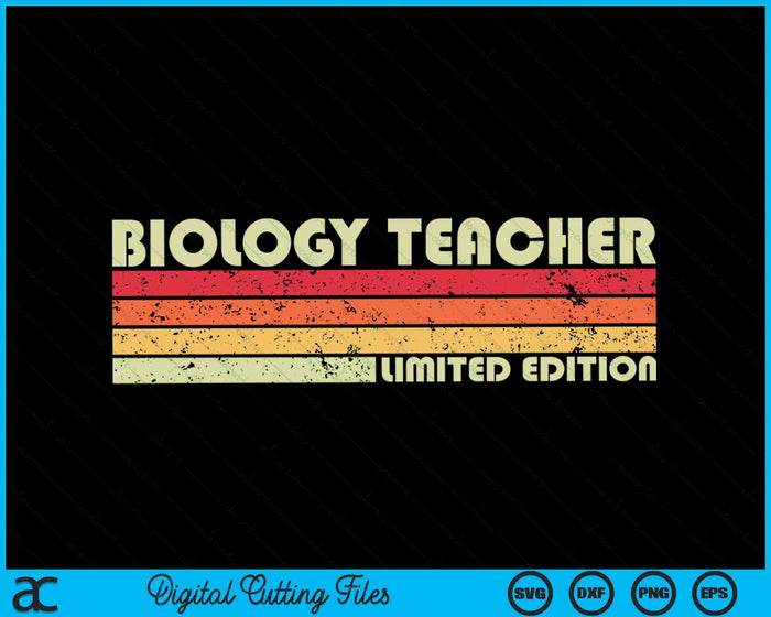 BIOLOGY TEACHER Funny Job Title Profession Birthday Worker SVG PNG Cutting Printable Files