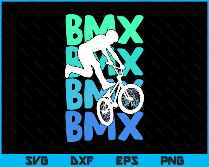 BMX Bike Bicycle Stunt Kids Boys SVG PNG Digital Printable Files