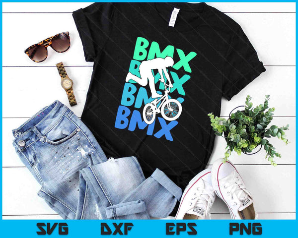 BMX Bike Bicycle Stunt Kids Boys SVG PNG Digital Printable Files