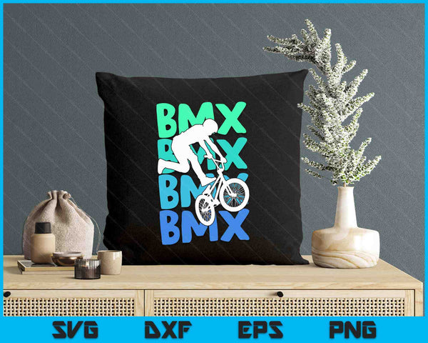 BMX Bike Bicycle Stunt Kids Boys SVG PNG Digital Printable Files