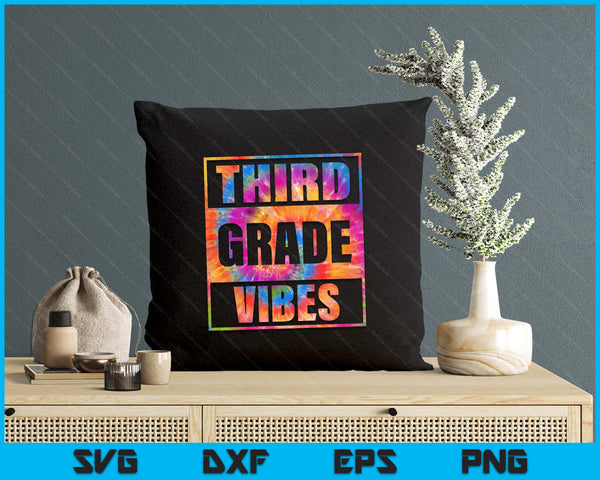 Back To School 3rd Grade Vibes Shirt First Day Teacher SVG PNG Digital Printable Files