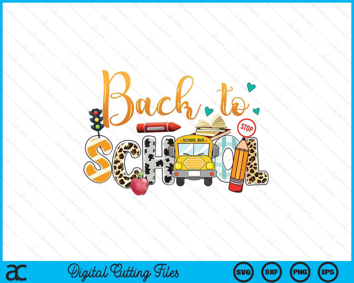 Back To School Bus Driver SVG PNG Digital Printable Files