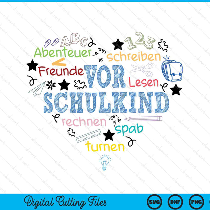 Back To School Gift Heart SVG PNG Digital Printable Files