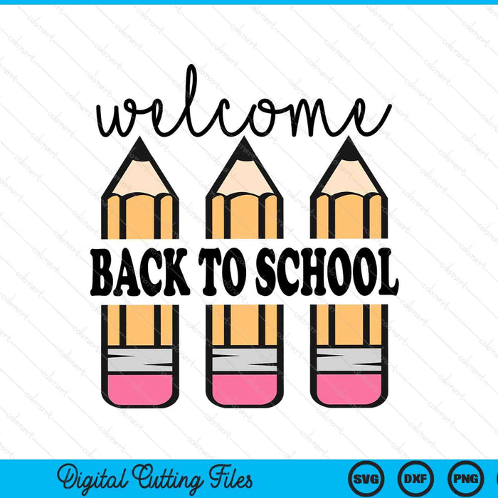 Back To School Pencil Teacher 1st Day Of School SVG PNG Digital Printable Files