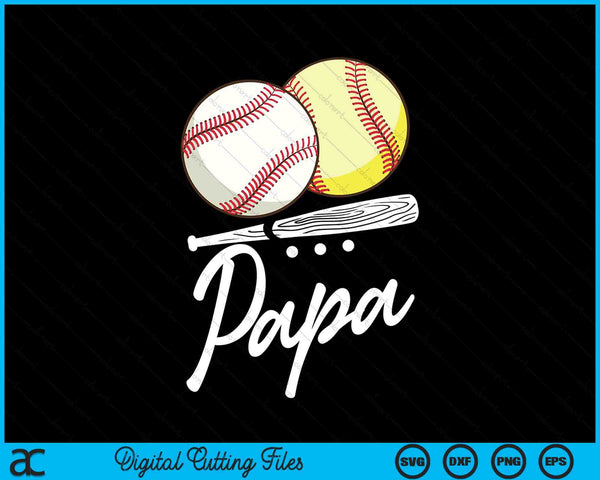 Ball papa baseball softball SVG cut file