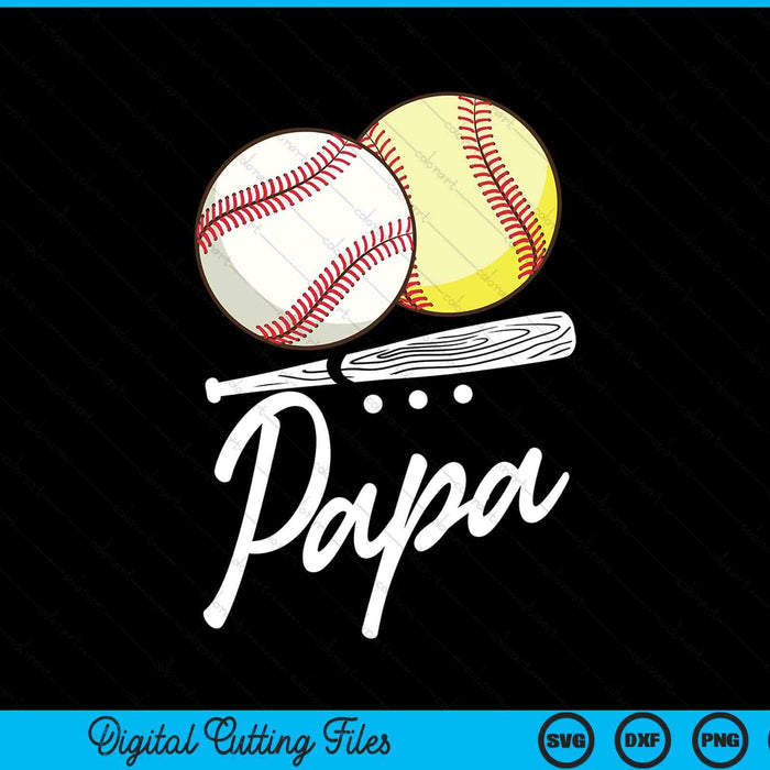 Ball papa baseball softball SVG cut file