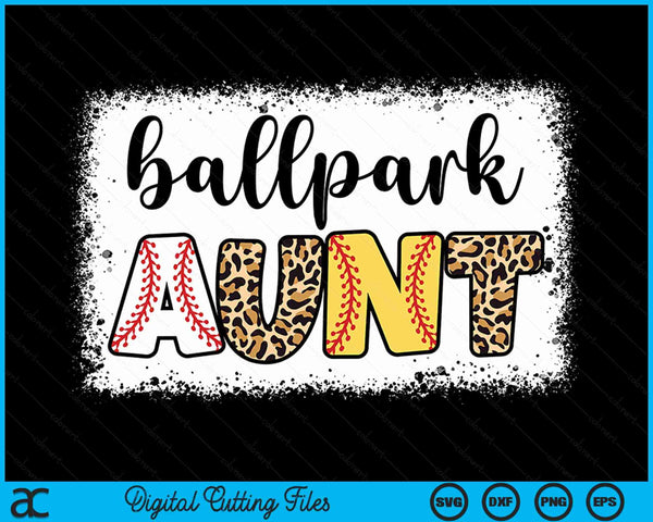 Ballpark tante honkbal softbal Moederdag gebleekte SVG PNG digitale snijbestanden 