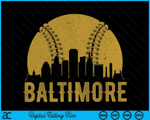 Baltimore honkbal fan SVG PNG snijden afdrukbare bestanden 
