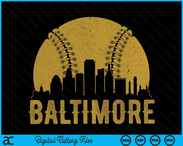 Baltimore Baseball Fan SVG PNG Cutting Printable Files