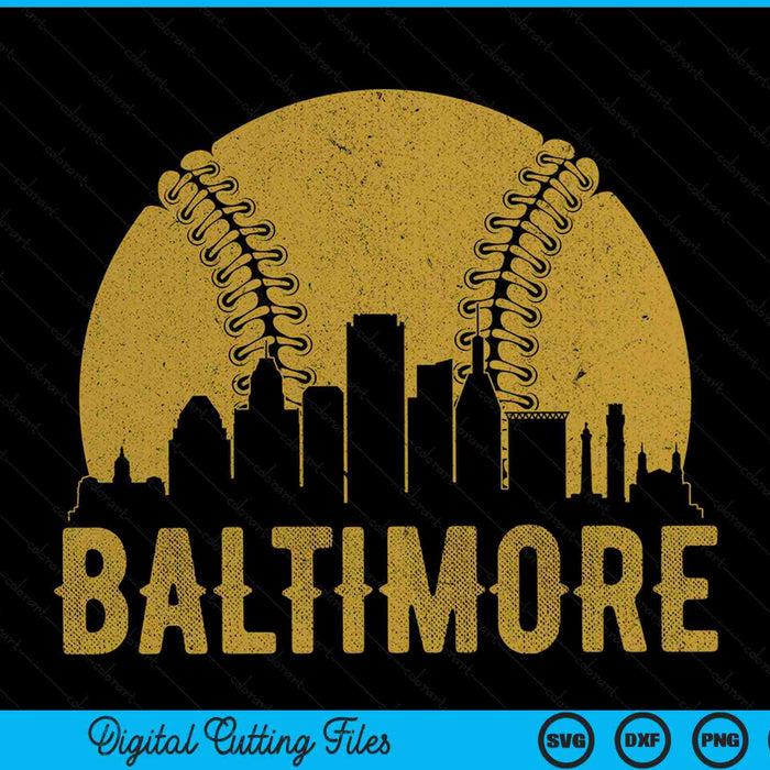 Baltimore Baseball Fan SVG PNG Cutting Printable Files
