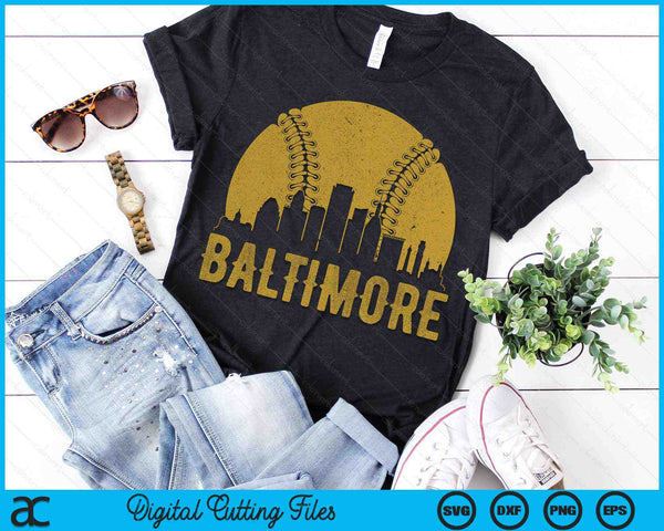 Baltimore Baseball Fan SVG PNG Cutting Printable Files