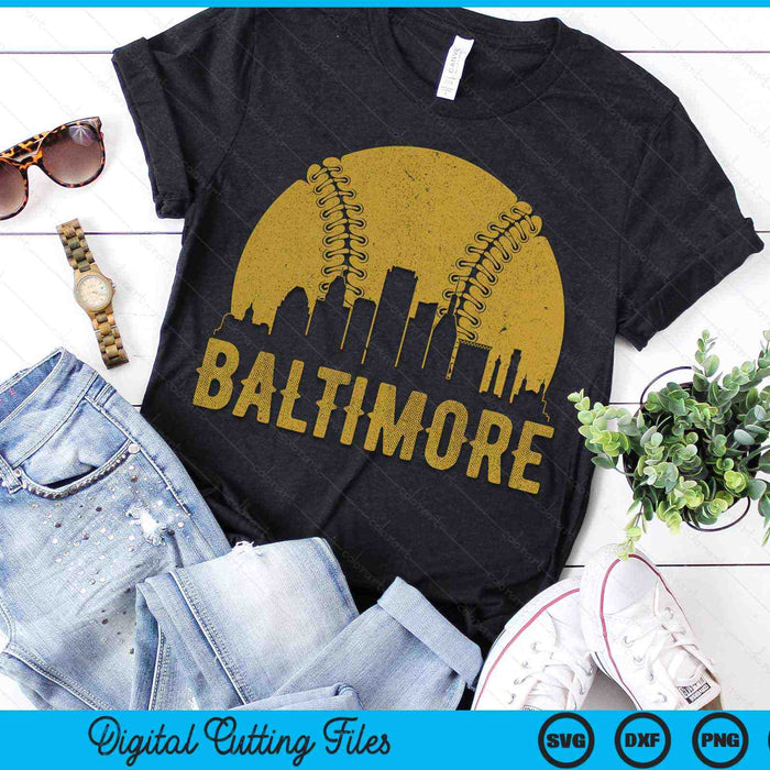 Baltimore Baseball Fan SVG PNG Cutting Printable Files