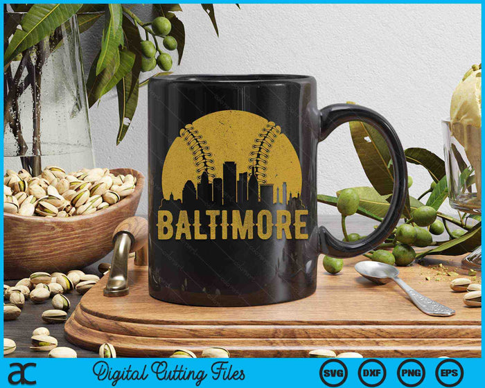 Baltimore Baseball Fan SVG PNG Cutting Printable Files