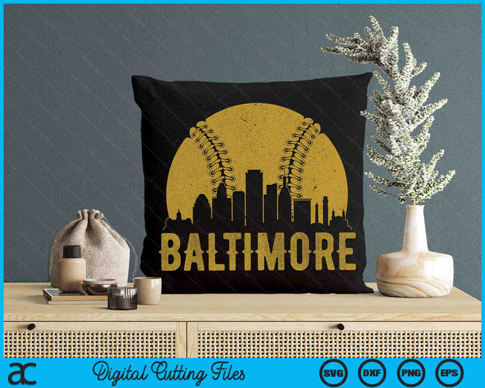 Baltimore Baseball Fan SVG PNG Cutting Printable Files