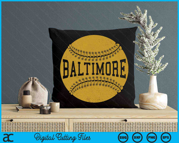 Baltimore Baseball Fan SVG PNG Digital Cutting Files