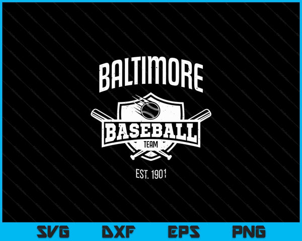 Baltimore Baseball Team Baseball Lover SVG PNG Cutting Files –  creativeusarts