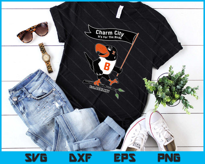Baltimore Birds Maryland Charm City Pride Novelty Tee SVG PNG Digital Printable Files