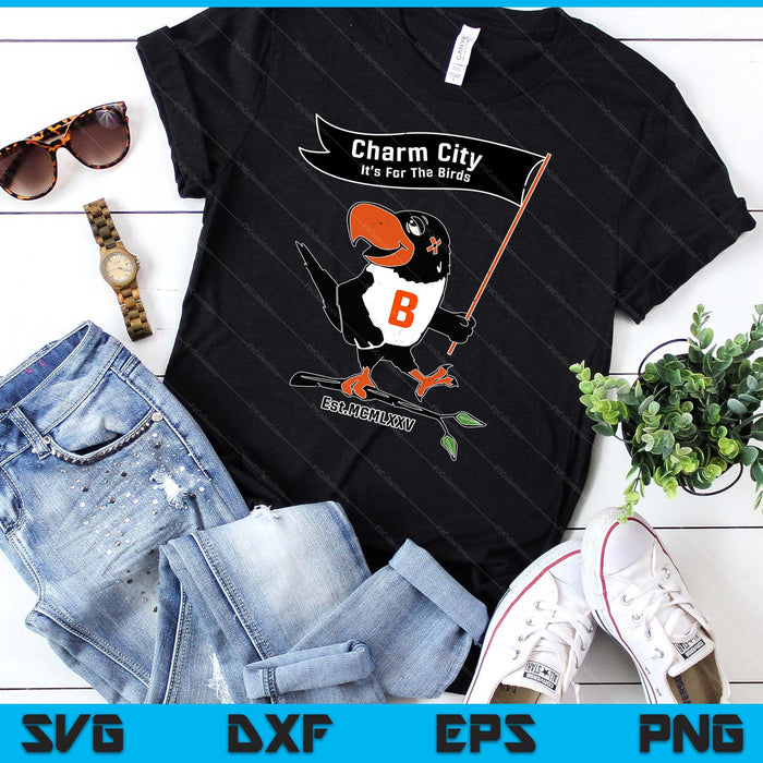 Baltimore Birds Maryland Charm City Pride Novelty Tee SVG PNG Digital Printable Files
