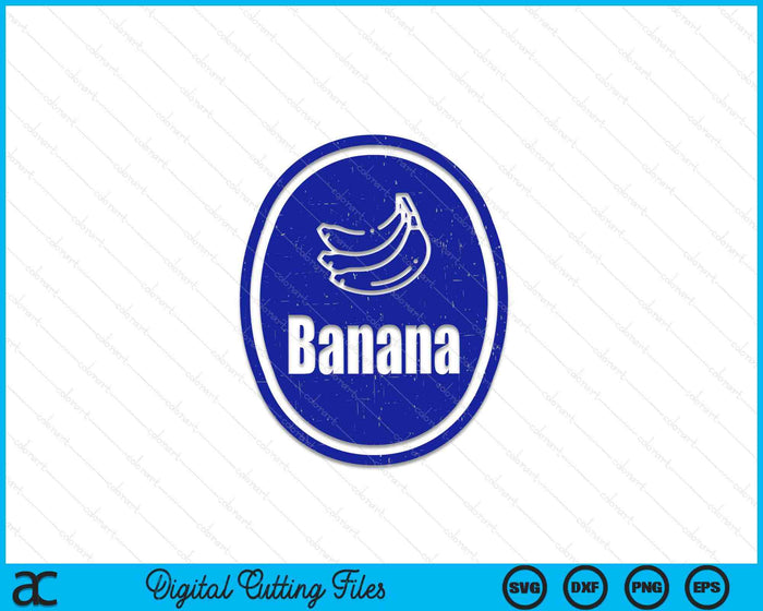 Banaan sticker grappig fruit lui DIY gemakkelijk Halloween kostuum SVG PNG digitaal snijden bestand