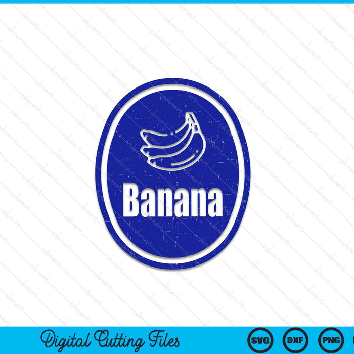Banana Sticker Funny Fruit Lazy DIY Easy Halloween Costume SVG PNG Digital Cutting File