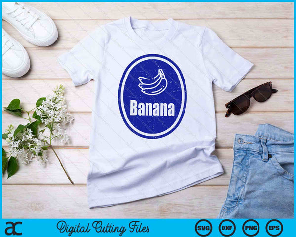 Banana Sticker Funny Fruit Lazy DIY Easy Halloween Costume SVG PNG Digital Cutting File - on a t-shirt