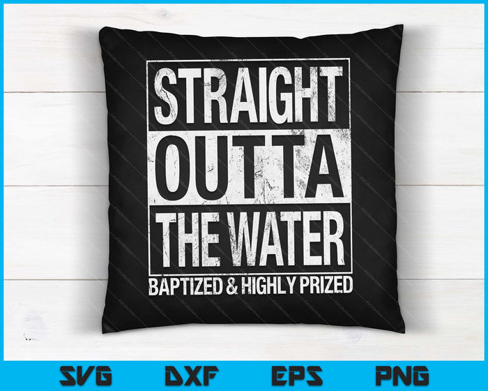 Baptism Adults Kids Funny Outta Water Tee Gift Idea SVG PNG Digital Printable Files