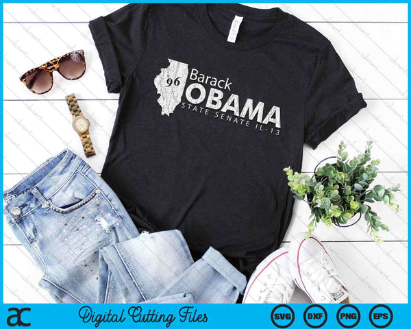 Barack Obama For Illinois Senate 13th District SVG PNG Digital Printable Files