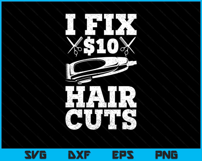 Barber Hairdresser Hairdresser SVG PNG Digital Printable Files