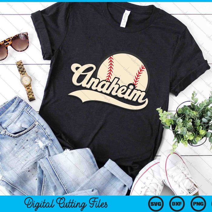 Baseball American Lover Anaheim Baseball SVG PNG Digital Cutting Files